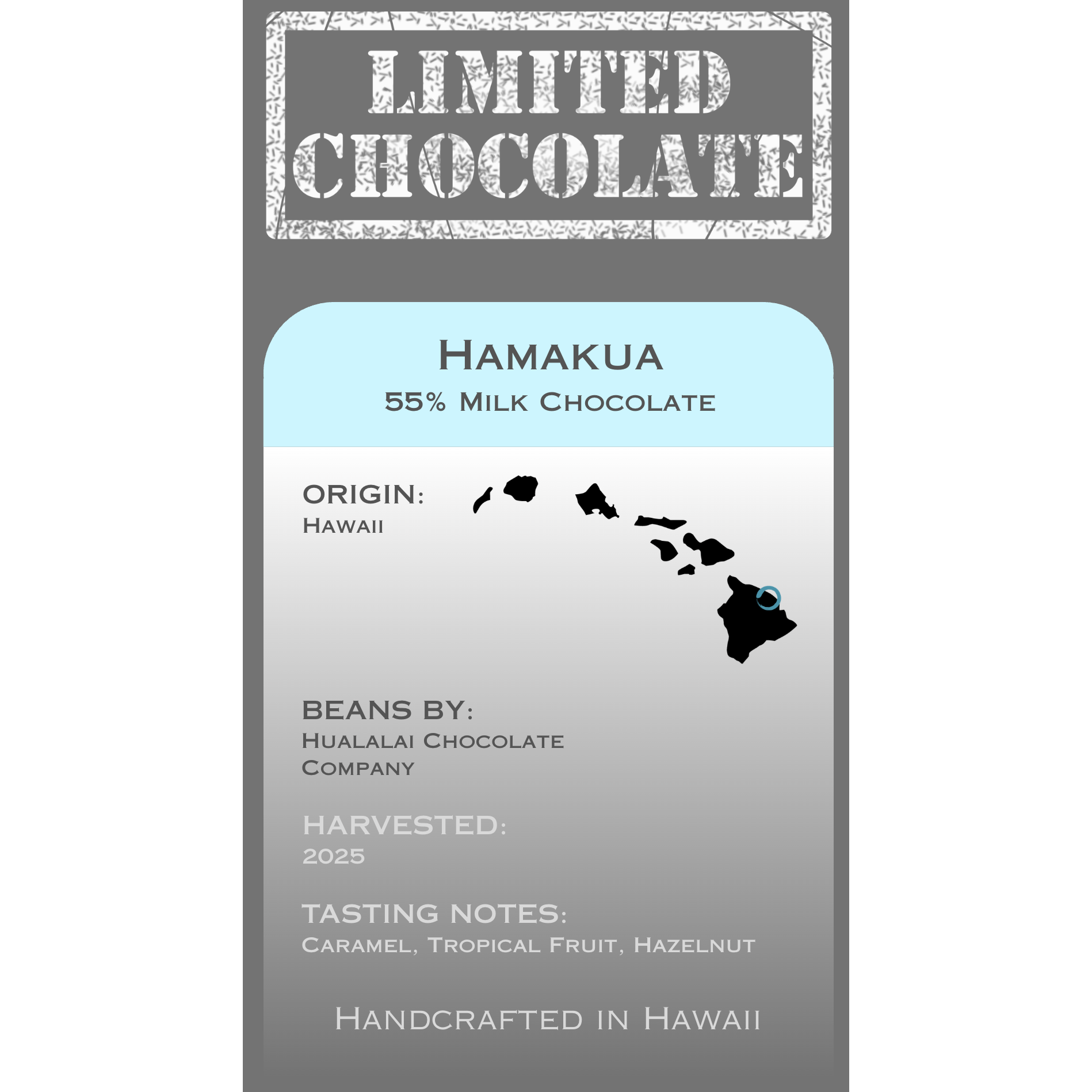 Hawaii Hamakua - 55% Milk Chocolate – Limited Chocolate