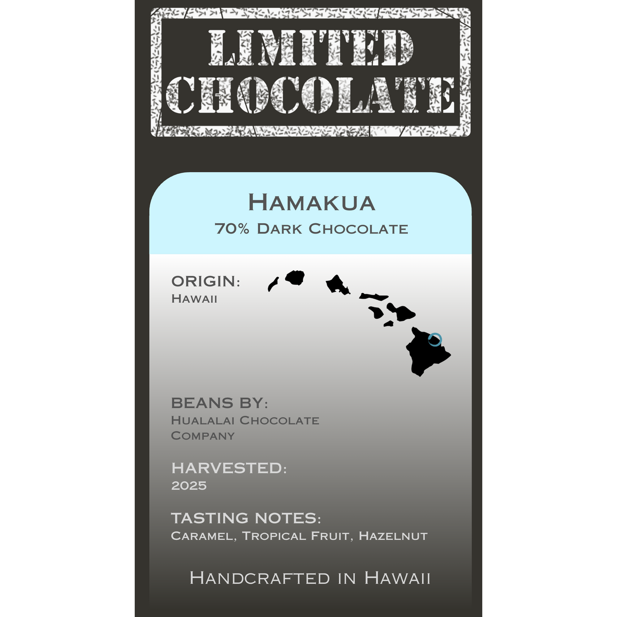 Hawaii Hamakua - 70% Dark Chocolate – Limited Chocolate