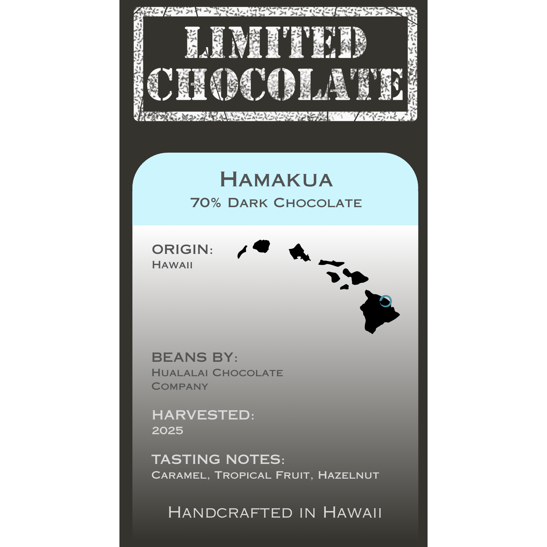 Hawaii Hamakua - 70% Dark Chocolate